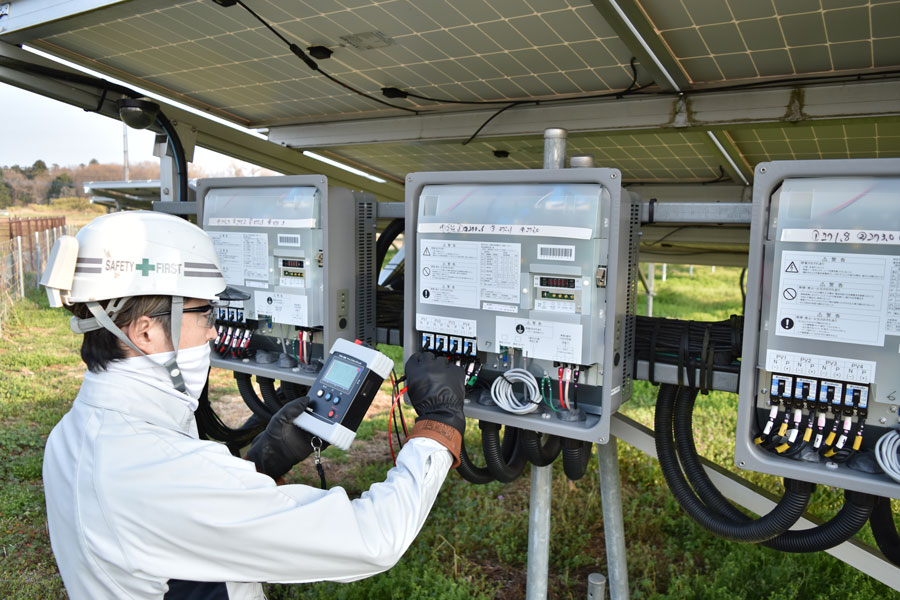 太陽光発電所の電気測定